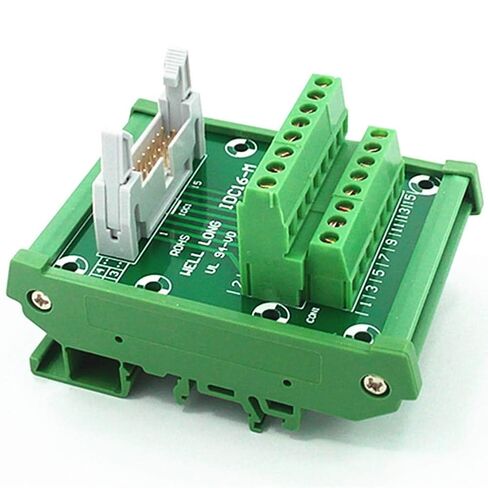 DIN Rail Mount IDC16 Male Header Breakout Board, Terminal Block, Connector in Saudi Arabia