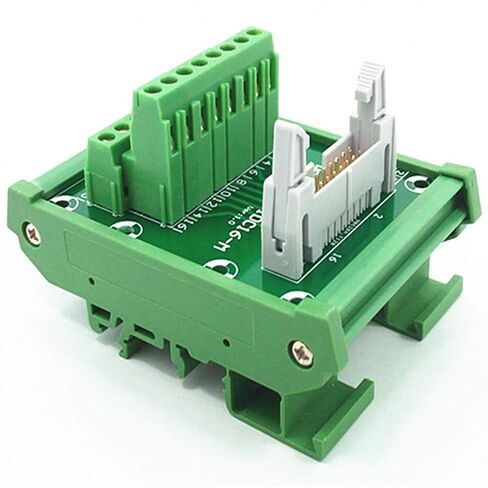 DIN Rail Mount IDC16 Male Header Breakout Board, Terminal Block, Connector in Saudi Arabia