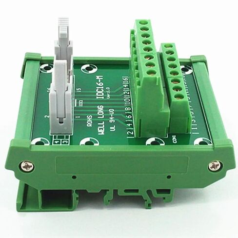DIN Rail Mount IDC16 Male Header Breakout Board, Terminal Block, Connector in Saudi Arabia