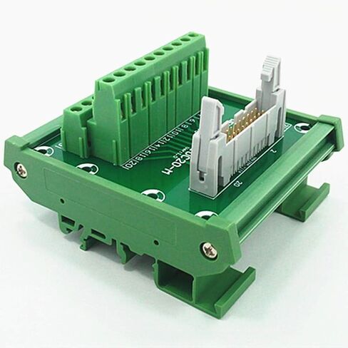 DIN Rail Mount IDC20 Male Header Breakout Board, Terminal Block, Connector in Saudi Arabia