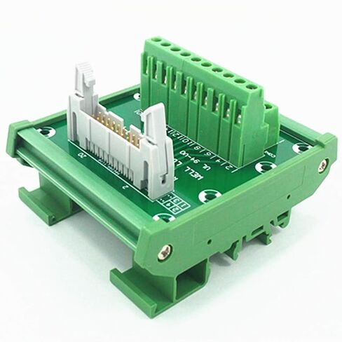 DIN Rail Mount IDC20 Male Header Breakout Board, Terminal Block, Connector in Saudi Arabia