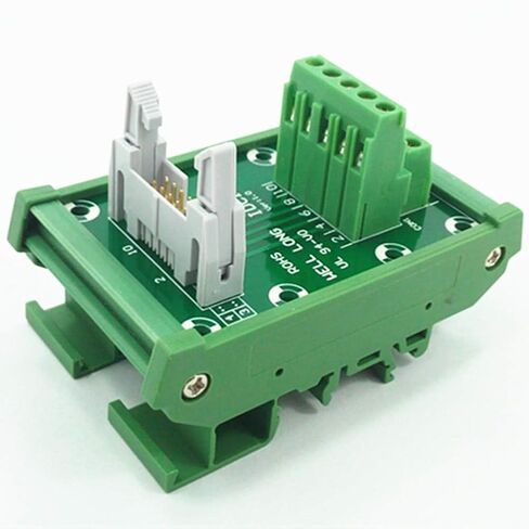 IDC10 DIN Rail Mounted Interface Module IDC pin Pitch 2.54mm/0.1" Male Header Connector. in Saudi Arabia