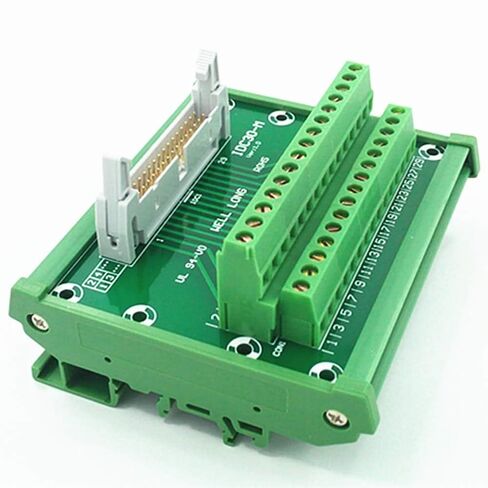 DIN Rail Mount IDC30 Male Header Breakout Board, Terminal Block, Connector in Saudi Arabia