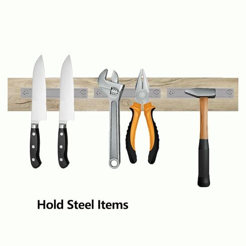 مغناطيس شريط النيوديميوم القوي N52 - 3.25 بوصة × 0.5 بوصة × 0.25 بوصة - 8 عبوات، مغناطيس قناة عالي التحمل 70 رطلًا مع براغي مطابقة، مغناطيسات أرضية نادرة مستطيلة مع فتحات للتركيب، المنزل، الأدوات، الخزانة in Kuwait