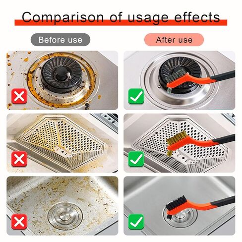 Set of 3 Kitchen Wire Brushes with Stainless Steel/Brass/Nylon bristles for Removing Paint and Stains - Perfect for Metal, Welding, Kitchen and Workshop Cleaning in Saudi Arabia