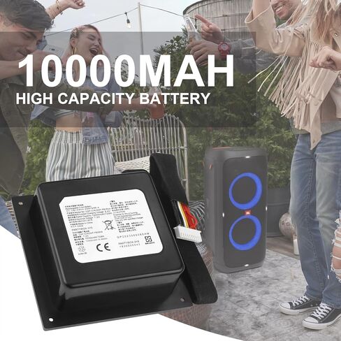 ZTHY 10000mAh Party Box 310 Battery Replacement for J-B-L PartyBox 310 Wireless Portable Bluetooth Speaker PN: GSP-2S4P-PB350A GSP-2S4P-PB350B GSP-ICR2S4P-PB350A 7.2V 72Wh in Saudi Arabia