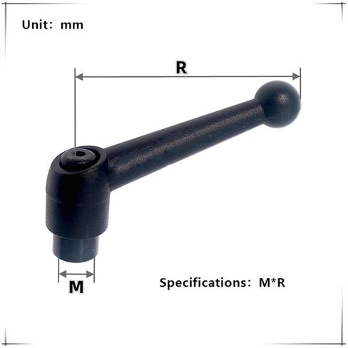 M5 Handle Adjustable Clamping Lever, Female Thread Push Button Ratchet Quick Release Locking Rotating Bolt for Lathe Machinery, 2 Pack in Saudi Arabia