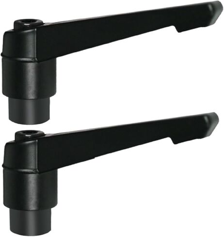 2 حزمة M16 x 114 مقابض قابلة للتعديل مقبض أنثى زر ضغط السقاطة لآلات المخرطة، أسود in Saudi Arabia