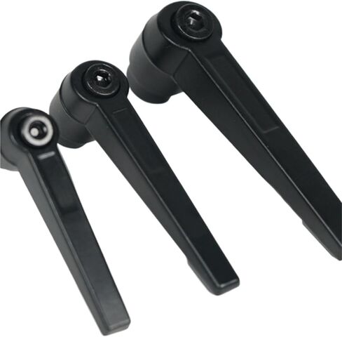 2 حزمة M16 x 114 مقابض قابلة للتعديل مقبض أنثى زر ضغط السقاطة لآلات المخرطة، أسود in Saudi Arabia