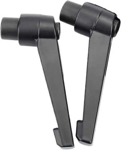 2 Pcs M8 Adjustable Knobs Handle Female Thread Push Button Ratchet Quick Release Locking Rotating Bolt, Black in Saudi Arabia