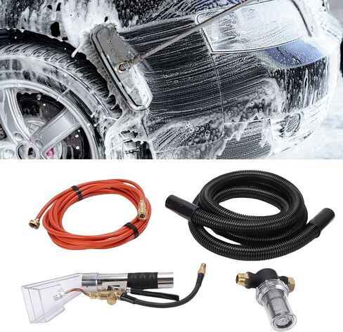 Zunate Extractor Hose Kit with Steam Injection & Water Extraction,Multifunctional Hand Tool for Upholstery, Carpet, Car Seat, Quick Connect Stainless Steel for Home Professional in Saudi Arabia