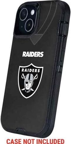 Skinit Decal Phone Skin Compatible with OtterBox Defender iPhone 13 - Officially Licensed NFL Las Vegas Raiders Team Jersey Design in Saudi Arabia