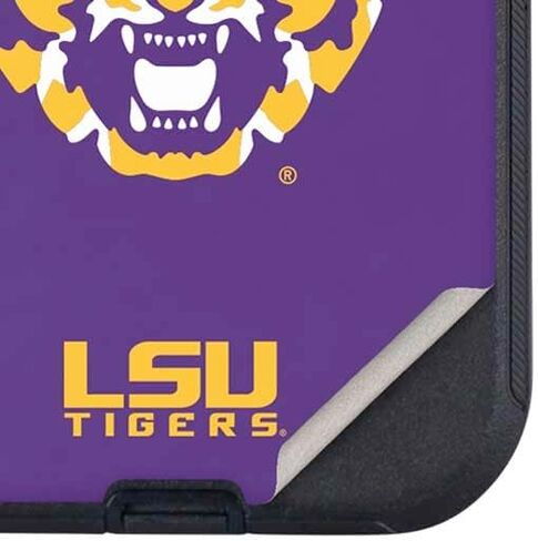 Skinit Decal Phone Skin Compatible with OtterBox Defender iPhone 13 - Officially Licensed LSU Purple Tiger Mascot Design in Saudi Arabia