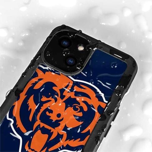 Skinit Waterproof Phone Case Compatible with iPhone 15 - Officially Licensed NFL Chicago Bears Large Logo Design in Saudi Arabia