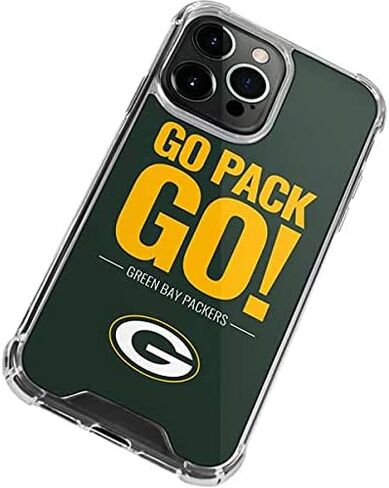 حافظة هاتف Skinit الشفافة متوافقة مع iPhone 13 Pro - تصميم شعار فريق Green Bay Packers المرخص رسميًا من NFL in Saudi Arabia