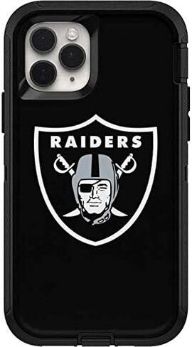 Skinit Decal Skin Compatible with OtterBox Defender iPhone 11 Pro Case - Officially Licensed NFL Las Vegas Raiders Large Logo Design in Saudi Arabia