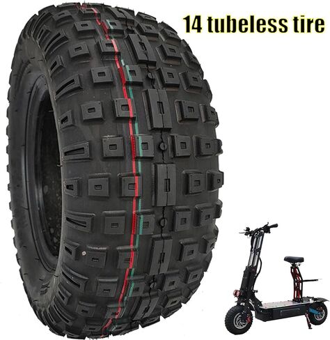 إطار سكوتر كهربائي 14 بوصة 14x5.0-6.5 دهون الطرق الوعرة، 130/70-6.5 إطار بديل مضاد للانزلاق على الطرق الوعرة مضاد للانزلاق للسكوتر الإلكتروني، ATV، Go Kart متوافق مع سكوتر Toursor in Saudi Arabia