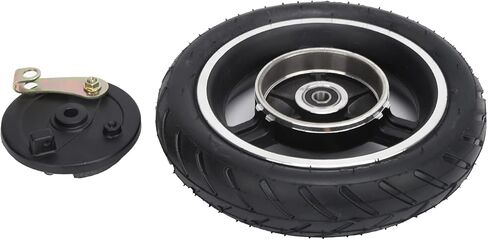 Electric Scooter Tire, Durable Drum Brake Rubber Aluminum Construction E-Scooter Wheel for Commuters Urban Riders Campus Travel in Kuwait