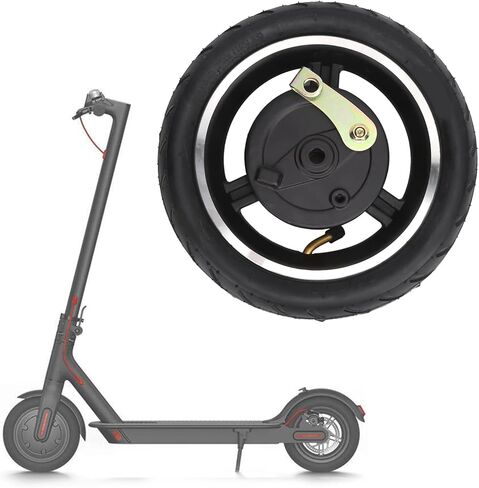 Electric Scooter Tire, Durable Drum Brake Rubber Aluminum Construction E-Scooter Wheel for Commuters Urban Riders Campus Travel in Kuwait