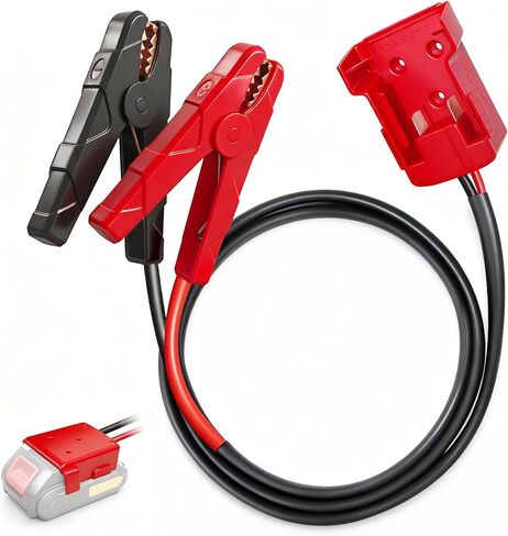M18 كابلات الطائر لبطاريات ميلووكي 18V | 2ft 8awg كابل الداعم مع مقاطع التمساح | القفز سيارات/RVS وأدوات الشحن | 392 درجة فهرنهايت/200 درجة مئوية مقاومة للحرارة من سلك السيليكون (البطارية غير مدرجة) in Kuwait