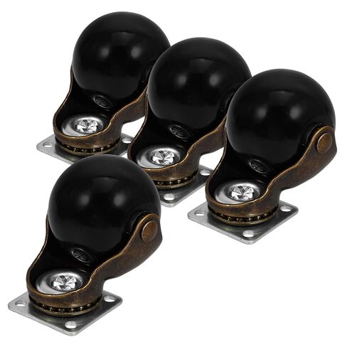 Artibetter 4pcs 2-inch Swivel Ball Casters Quiet General-Purpose Furniture Wheels with Bronze Finish for Coffee Table Cabinet Medical Cart Replacement in Saudi Arabia