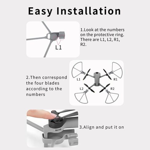 Mini 5 Pro Propeller Guards, 4Pcs Quick Release Propeller Blades Protector Anti-collision Paddle Bumper Rings for DJI Mini 5 Pro Drone Accessories in Saudi Arabia