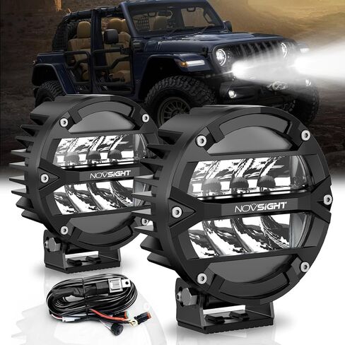 NOVSIGHT Led Pods - 2Pcs 80W 10800LM LED Cube Pod Lights Spot Led Off Road Lights - Super Bright Driving Fog Boat Lights Led Work Light Bar for Trucks Pickup Golf Cart SUV ATV UTV in Kuwait
