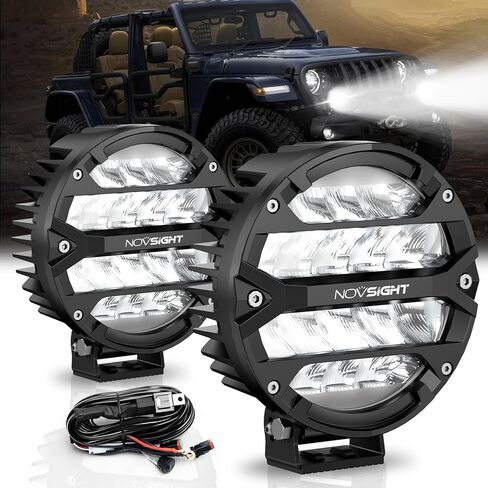 NOVSIGHT Led Pods - 2Pcs 80W 10800LM LED Cube Pod Lights Spot Led Off Road Lights - Super Bright Driving Fog Boat Lights Led Work Light Bar for Trucks Pickup Golf Cart SUV ATV UTV in Kuwait