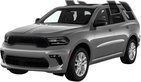AUTOTEK Precut Window Tint Film Front Two Door Windows Tint Film Cars Sun Blocking Protection Privacy Anti Shatter Glass 2 Ply Computer Cut Any Tint Shade for Dodge Durango 2011-2024 in Kuwait