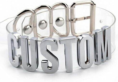 Custom Name Choker Collar Necklace With Letters and Words in Saudi Arabia