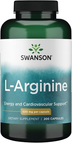 Swanson Amino Acid L-Arginine 500 Milligrams 200 Capsules in Saudi Arabia