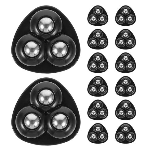 VALICLUD 14pcs Self Adhesive 360° Swivel Mini Caster Wheels with Steel Ball Bearings for Kitchen Appliances and Storage Bins in Saudi Arabia