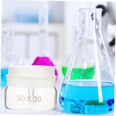2pcs Glass Weighing Bottles with Lids 50x30mm Borosilicate Sampling Weighing Jar for Chemistry Experiment in Saudi Arabia