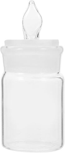 Glass Weighing Bottle Laboratory Sample Storage Jar 30x50mm Chemistry Glassware for Experiments and Lab Use in Saudi Arabia