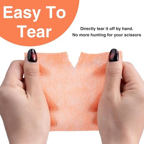 غلاف ضمادة ذاتية اللصق، غلاف ضمادة متماسكة مرنة مقاس 4 × 5 ياردات، شريط رياضي ملون، غلاف بيطري، شريط للكاحل، ضمادة متماسكة غير منسوجة، 9 عبوات in Kuwait