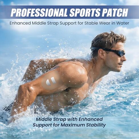 Adhesive Overpatches for Omnipod 5, Waterproof & Sweatproof Patches with Stretchable Middle Strap, Split Backing for Easy Application, 30 PCS Nude Patches in Kuwait