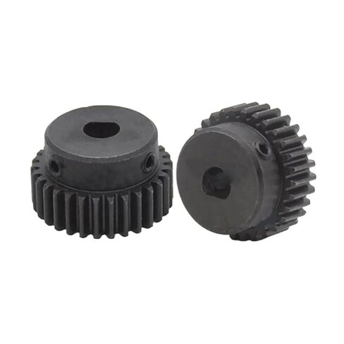 Steel Heavy Duty Motor Pinion Gear 1Modulus Spur Gear 18 Teeth Metal Motor Pinion Convex Rack D-Type Bore Transmission(5x4.5mm) in Saudi Arabia