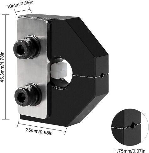 DIANN 3D Printer Filament Welder Connector, 1.75mm, Aluminum in Saudi Arabia