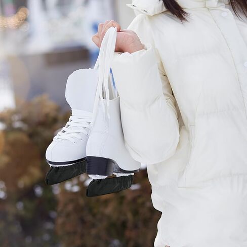 1 Pair Ice Skate Blade Covers with Wipe Towel, Ice Skating Guards Hockey Stick Blade Protector with Cut-Resistance Bottom, Skate Blade Covers for Figure Skates, Ice Skates, Hockey Skates in Kuwait