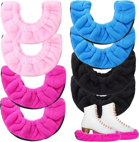 Soulchen 8 Pcs Ice Skate Blade Covers Bulk Skate Figure Guards Hockey Protector Skating Winter Ice Skates Covers for Adult Men Women in Saudi Arabia
