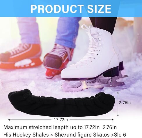 Soulchen 8 Pcs Ice Skate Blade Covers Bulk Skate Figure Guards Hockey Protector Skating Winter Ice Skates Covers for Adult Men Women in Saudi Arabia