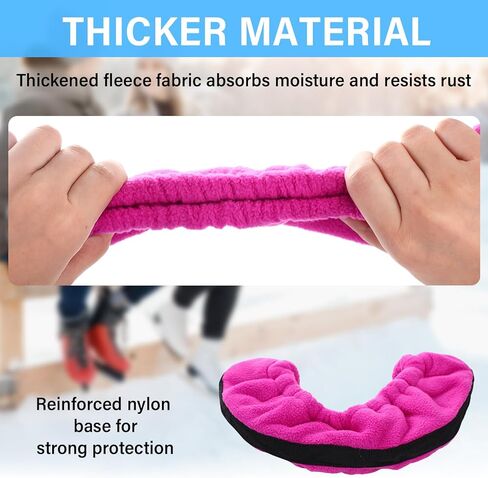 Soulchen 8 Pcs Ice Skate Blade Covers Bulk Skate Figure Guards Hockey Protector Skating Winter Ice Skates Covers for Adult Men Women in Saudi Arabia
