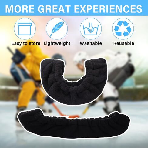 Soulchen 8 Pcs Ice Skate Blade Covers Bulk Skate Figure Guards Hockey Protector Skating Winter Ice Skates Covers for Adult Men Women in Saudi Arabia