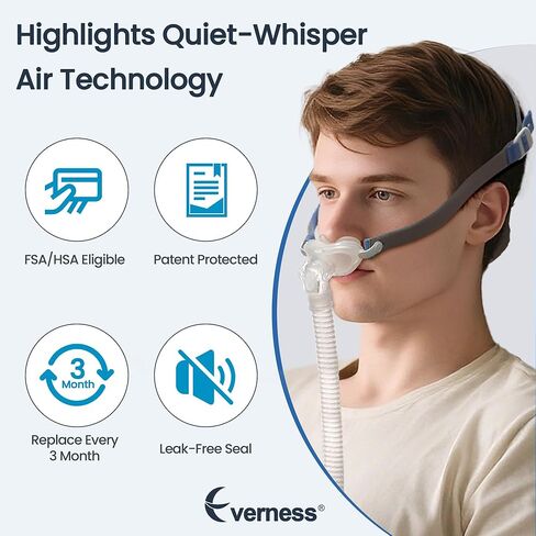 نظام إطار P10 بديل لـ ResMed AirFit P10، يتضمن غطاء رأس قابل للتعديل، مجموعة إطار أنبوبي لوسادة الأنف P10، ملائمة للتشمس ومقاومة للتسرب مع الإصدار الجديد من تقنية CPAP - بدون وسادة أنف in Kuwait