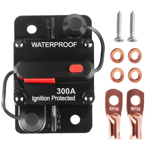 Circuit Breaker DC 12V-48V Fuse Manual Reset for Boat Trolling Motor Marine ATV Trailer Vehicles Stereo Audio Electronic Battery Solar System Protection (60Amp) in Kuwait