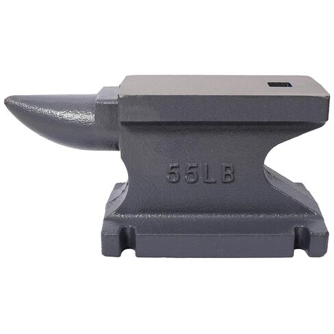 55LB Cast Iron Anvil Square Horn Design Heavy Duty Stable Base for Professional Blacksmithing and Metalworking Gray Finish in Saudi Arabia