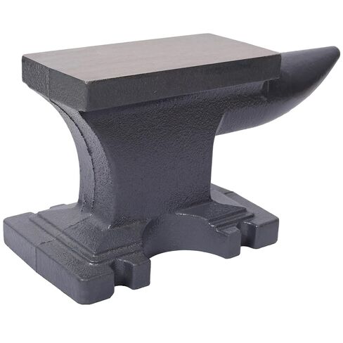 24LB Cast Iron Anvil Single Horn Design Heavy Duty Stable Base for Metal Bending Shaping and Twisting Blacksmith Tool Gray Finish in Saudi Arabia