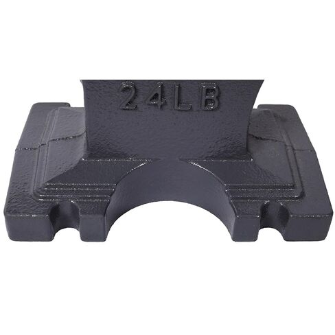 24LB Cast Iron Anvil Single Horn Design Heavy Duty Stable Base for Metal Bending Shaping and Twisting Blacksmith Tool Gray Finish in Saudi Arabia