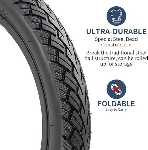 YunSCM 14" Road Bike Tires 14 x 1.75 (47-254) Compatible with 14x1.75 14X1.75 Bicycle Tires -2PCS (Y-994) in Saudi Arabia