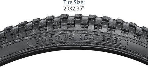 YUNSCM 2-PCS 20" Bike Tires 20x2.35/58-406 Compatible with Mountain Bike 20x2.30 20 x 2.35 20x2.40 Bicycle Tires in Saudi Arabia